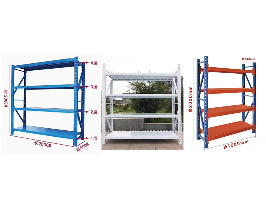 Rayonnage léger sans boulons (≤150 kg/couche)