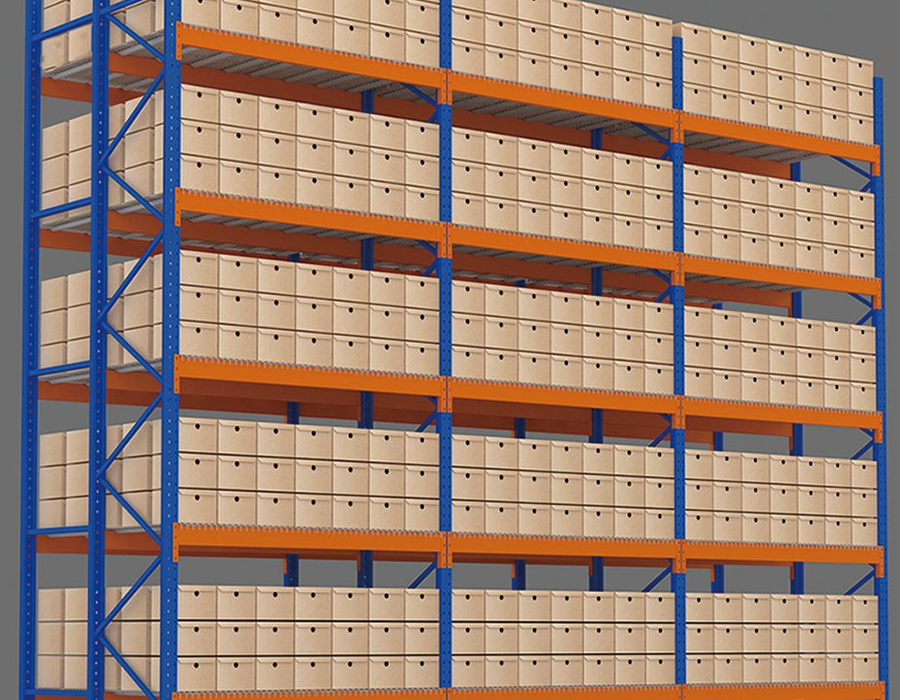 Rayonnage à palettes robuste